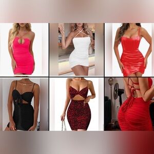 Minidresses x6, all size small. All like new- worn once!